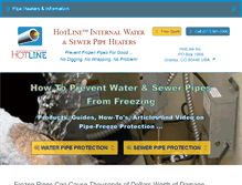 Tablet Screenshot of hotlineinternalpipeheater.com